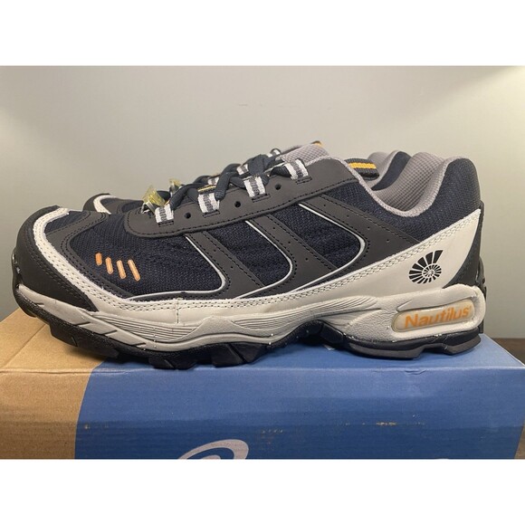 Nautilus N1326 Men’s Steel Toe ESD Work Shoes Size 12 Medium – Navy/Gray New - Picture 1 of 12